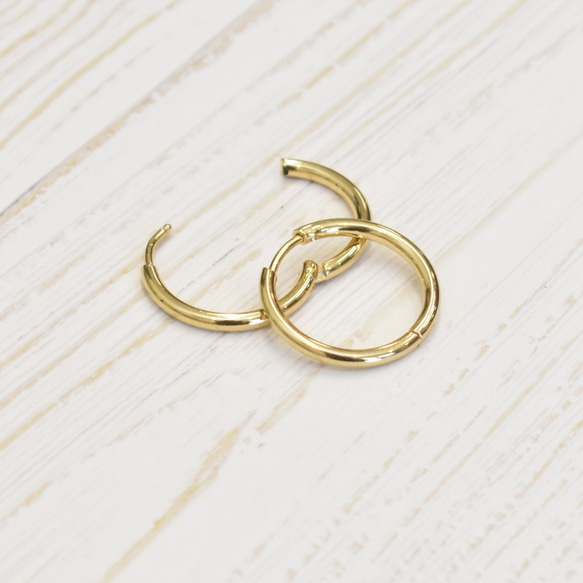 【ピアス500円セール】大人気ワンタッチフープピアス20㎜ 金属アレルギーの方に＊安心・安全 サージカルステンレス 6枚目の画像