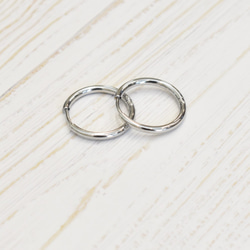 【ピアス500円セール】大人気ワンタッチフープピアス20㎜ 金属アレルギーの方に＊安心・安全 サージカルステンレス 8枚目の画像