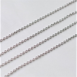 金属アレルギー対応 サージカルステンレスネックレスチェーン 2ｍｍ ブレスレットにも【長さオーダー可】 2枚目の画像