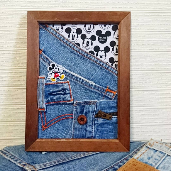 デニムリメイク フォトフレーム・写真立て denim👖💙 通販 6087084