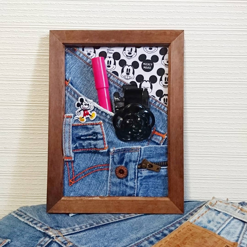 デニムリメイク フォトフレーム・写真立て denim👖💙 通販 6087084