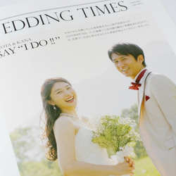 フリーペーパー風プロフィールブック “WEDDING TIMES”ブライダル新聞　10部から 4枚目の画像