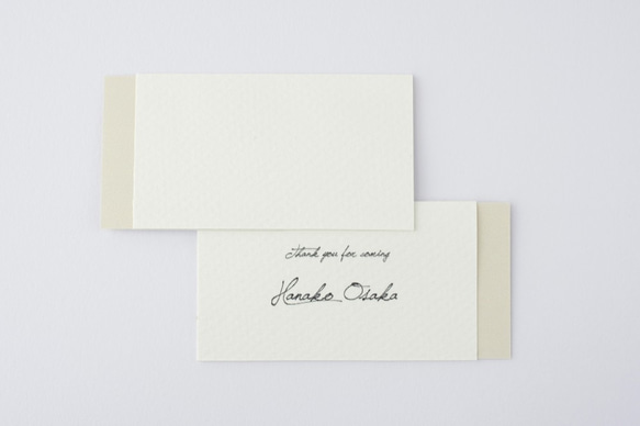 席札“ light  grege ” name card for wedding 5枚 ライトグレージュ 2枚目の画像