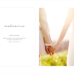 WelcomePoster for wedding“tracing paper”A4・A3｜予備つき ウェルカムボード 3枚目の画像
