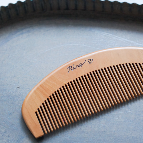 天然木 くし 名入れ 雑貨・その他 07121022@ 通販 11281371｜Creema
