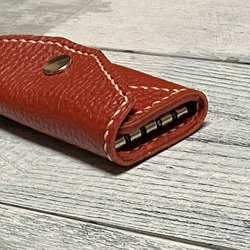 ✉L.A.N's  leather 4key case ✉【牛革　テラコッタ系】 8枚目の画像