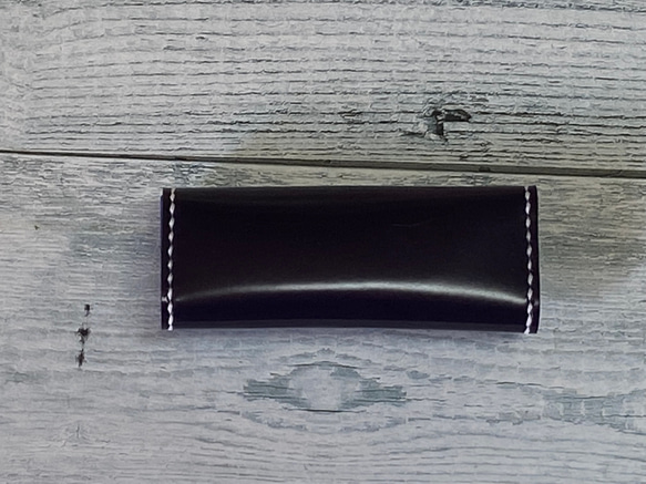 ✉L.A.N's  leather 4key case ✉【牛革　ダークバイオレット系】 5枚目の画像