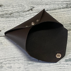 ✉レザー　カードケース✉【牛革　シュリンク　濃茶系】 3枚目の画像