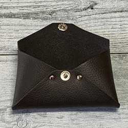 ✉レザー　カードケース✉【牛革　シュリンク　濃茶系】 5枚目の画像