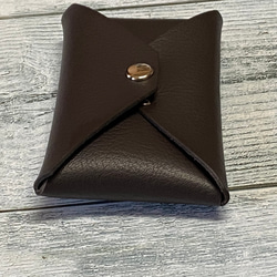 ✉レザー　カードケース✉【牛革　シュリンク　濃茶系】 8枚目の画像