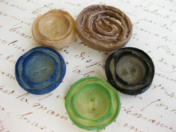 ■NEW■20-25mm■5個入■VINTAGEボタン (お菓子なボタン　ミックス1)　※アクセサリーに [1238] 4枚目の画像