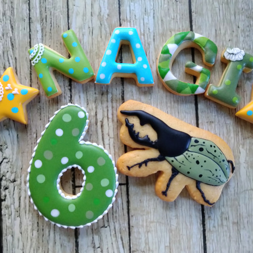 身体に優しいアイシングクッキー！ ヘラクレスオオカブトムシの