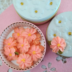『桜ハンドメイド2023』桜のお花のあんフラワークッキーあんこで出来たお花のクッキーグルテンフリーSAKURA　3缶 2枚目の画像