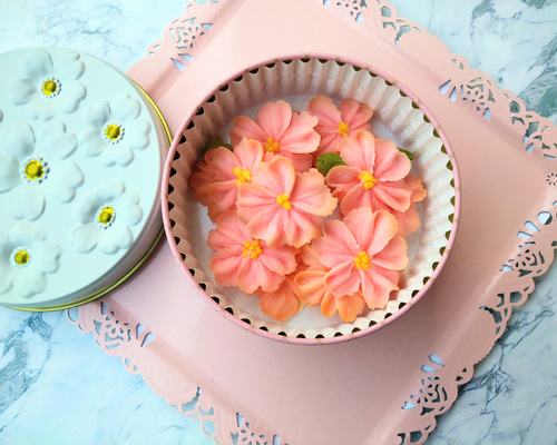 桜ハンドメイド2026』桜のお花のあんフラワークッキーあんこで出来た