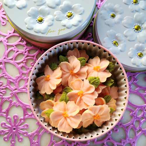 桜ハンドメイド2026』桜のお花のあんフラワークッキーあんこで出来た