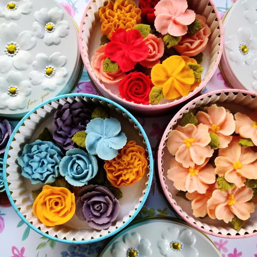 桜ハンドメイド2026』桜のお花のあんフラワークッキーあんこで出来た