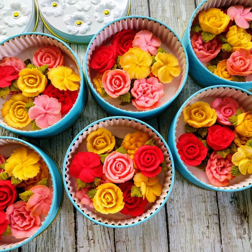 桜ハンドメイド2026』桜のお花のあんフラワークッキーあんこで出来た