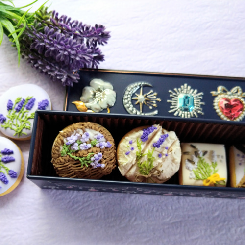 ビジュー缶(青)50缶入 ビジュー缶 青い小物入れ（50缶入） ビジュー缶 -