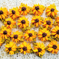 ひまわりのあんフラワークッキー！食べられるお花！夏のプレゼントにも。身体に優しい！餡子で出来た可愛いお花のクッキー 7枚目の画像