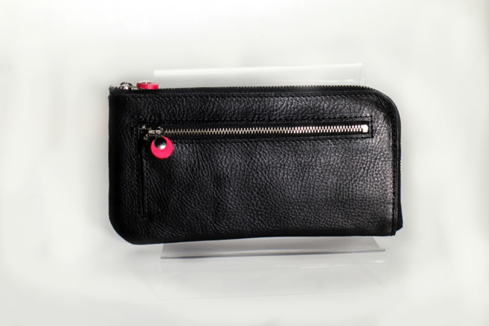 イタリアンレザー　黒の長財布