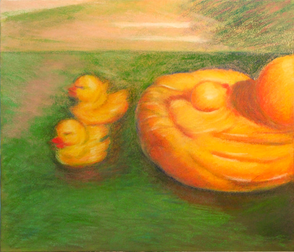 Duck Family 絵画 1枚目の画像