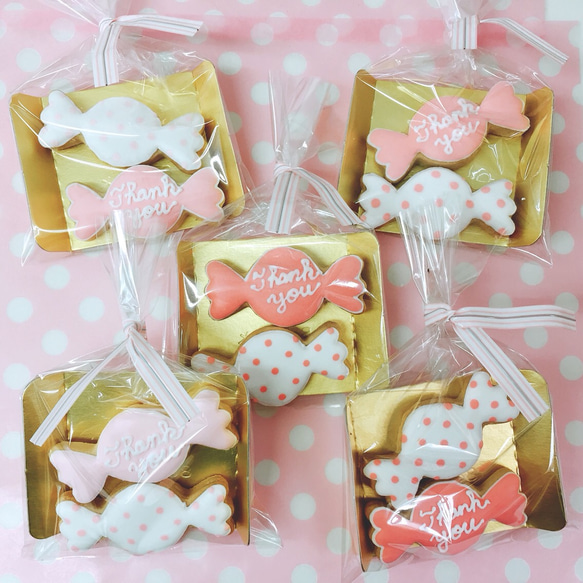 当店人気No.1【アイシングクッキー】キャンディ型アイシングクッキー5袋セット 2枚目の画像