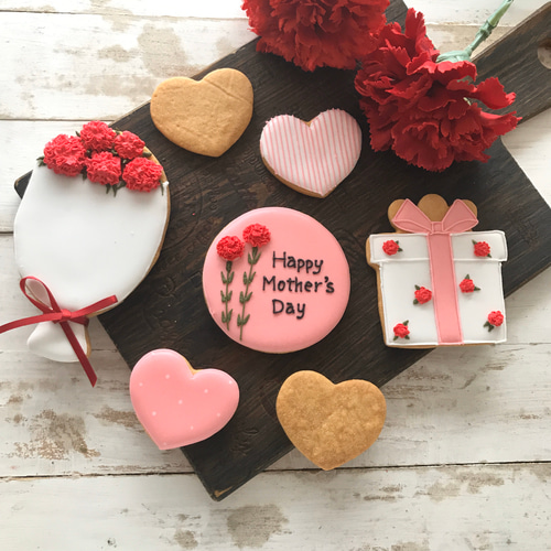母の日到着のご予約は4/30まで】母の日アイシングクッキー・クッキー