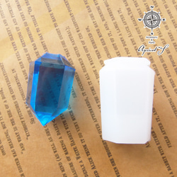 レジン用 宝石 水晶・大 シリコンモールド 型 (1個) / モールド シリコン クリスタル オルゴナイト 1枚目の画像
