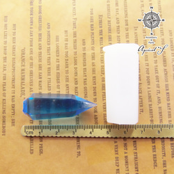 レジン用 宝石 水晶・縦長 シリコンモールド 型 (1個) / モールド シリコン クリスタル オルゴナイト 4枚目の画像