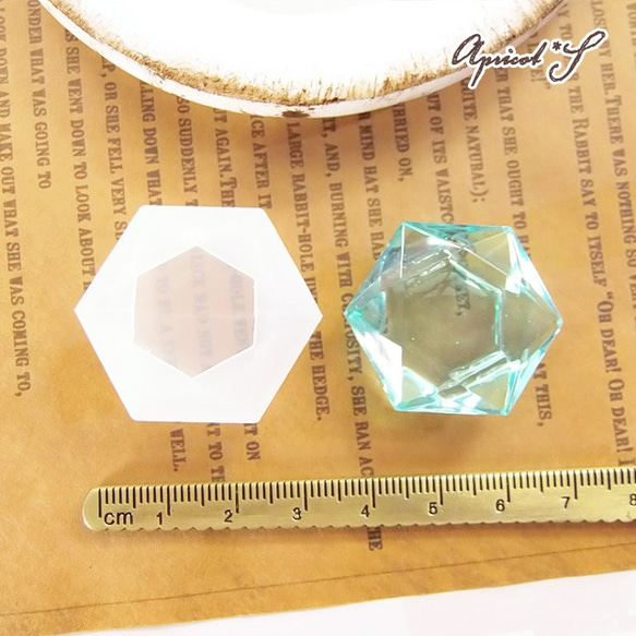 レジン用 ① 立体 六芒星 シリコン モールド 型 （1個） / モールド シリコン 星 オルゴナイト 宝石 4枚目の画像