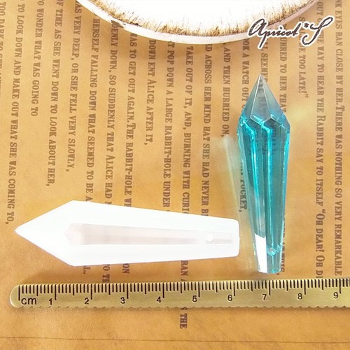 レジン用 ④ 立体 大 クリスタル型 シリコン モールド 型 （1個