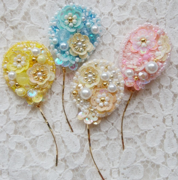 激レア☆JewelCraft☆トゥースパール☆パステルカラーの花束ブローチ 卸売りファッション - 激レア☆JewelCraft☆トゥースパール