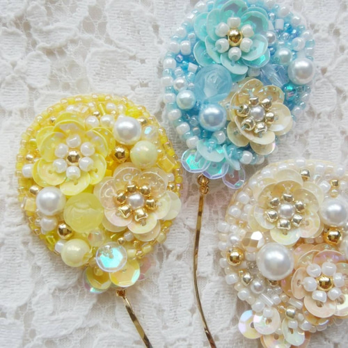 激レア☆JewelCraft☆トゥースパール☆パステルカラーの花束ブローチ 激レア☆JewelCraft☆トゥースパール☆パステルカラーの花束ブローチ
