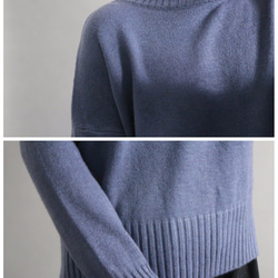 シンプルハイネット柔らかい中厚セーター 2枚目の画像
