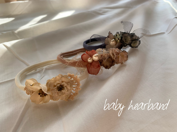 baby hairband White 1枚目の画像