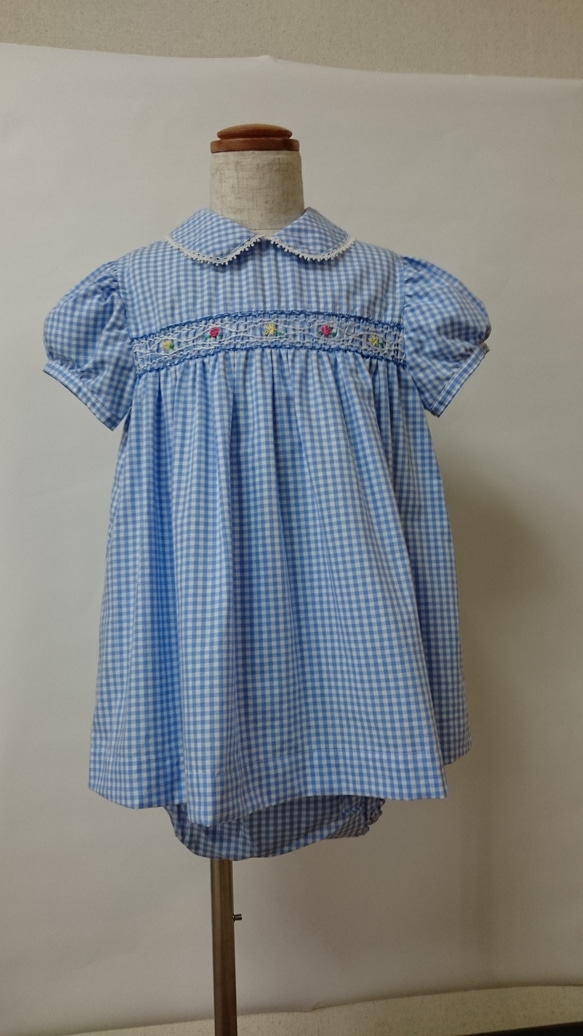 スモック刺繍のワンピース&パンツ ベビー服 アトリエ・怜 通販