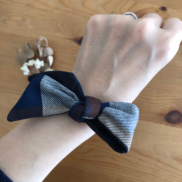 slip knot ribbon 《big check》 2枚目の画像