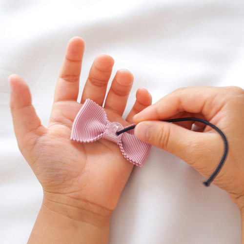 ゴムが交換出来て長持ち♡ リボンゴム キッズ ヘアゴム こども 子供