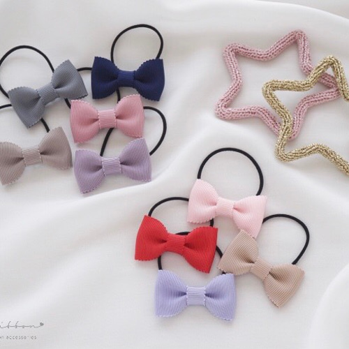 ゴムが交換出来て長持ち♡ リボンゴム キッズ ヘアゴム こども 子供