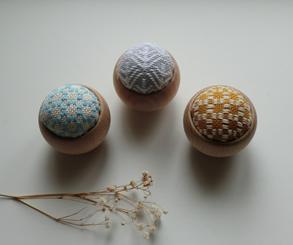 【再販】ウッドボウルのピンクッション（こぎん・シリーズ6）再販 2枚目の画像