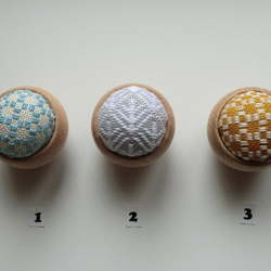 【再販】ウッドボウルのピンクッション（こぎん・シリーズ6）再販 3枚目の画像