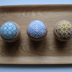 【再販】ウッドボウルのピンクッション（こぎん・シリーズ6）再販 5枚目の画像