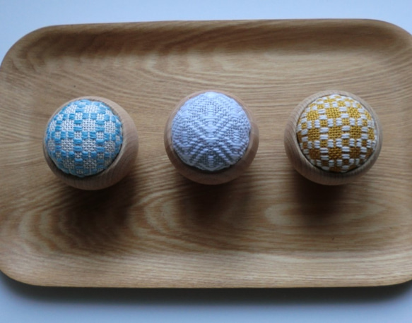 【再販】ウッドボウルのピンクッション（こぎん・シリーズ6）再販 5枚目の画像