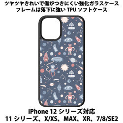 送料無料 iPhone13シリーズ対応 背面強化ガラスケース 宇宙5 1枚目の画像