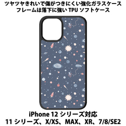 送料無料 iPhone13シリーズ対応 背面強化ガラスケース 宇宙6 1枚目の画像