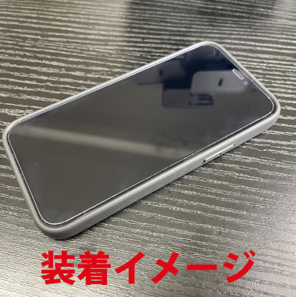 送料無料 iPhone12シリーズ対応 背面強化ガラスケース 和柄1 青 4枚目の画像