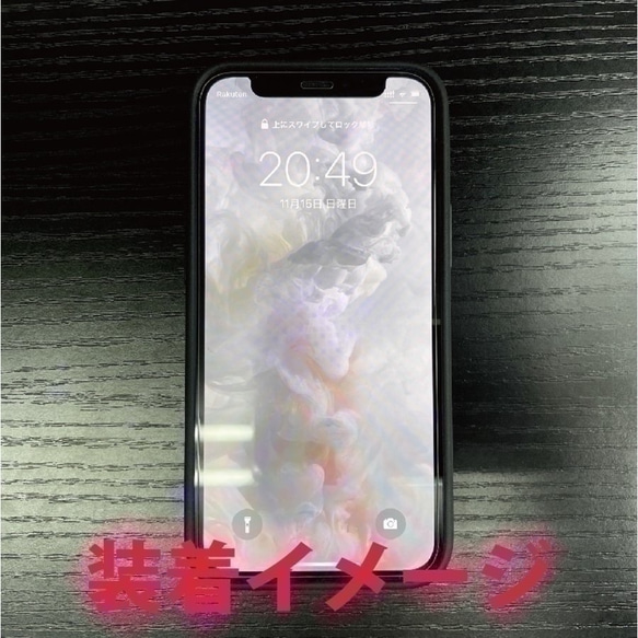 送料無料 iPhone13シリーズ対応 背面強化ガラスケース 金魚3 2枚目の画像