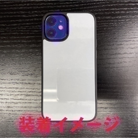 送料無料 iPhone13シリーズ対応 背面強化ガラスケース ネコ2 3枚目の画像