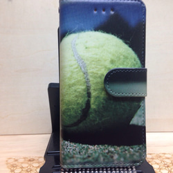 新品送料無料 iPhoneケース7/7plus対応手帳型 テニスボール 2枚目の画像