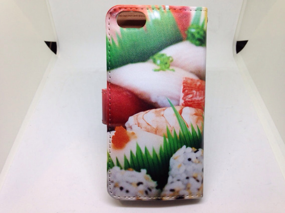 新品送料無料 iPhoneケース 手帳型 寿司 3枚目の画像